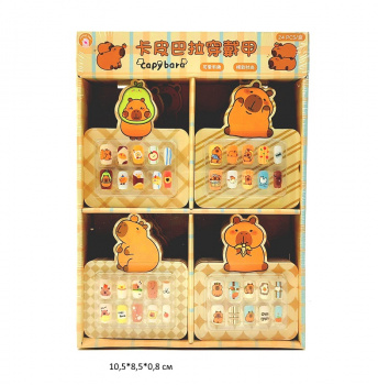 Набор для маникюра арт. T023 Капибара ногти накладные ассорти 1шт. в кор. (24 шт.) упаковка_