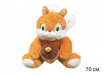 им Белка арт. X3851872 Рыжая с орешком 70 см в пак.