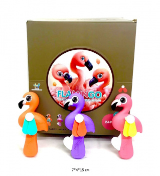 Вентилятор арт. H7-A4-805 Фламинго цвета микс (24 шт.) в кор._