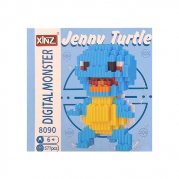 Конструктор арт. 8090 Микро Черепаха синяя 577 дет. в кор.|