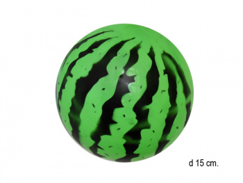 Мяч резин. арт. 802802-6/25177-9 Зеленый Арбуз 22 см в пак._